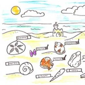 Downloadable image of the Scavenger Hunt coloring sheet