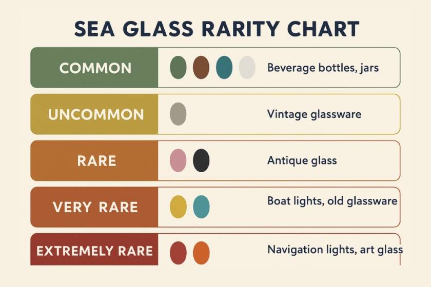 sea glass rarity chart