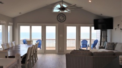 Ocean views from the living room and dining room of the Emerald Isle beach house Blessed Vista East | Sun-Surf Emerald Isle Real Estate