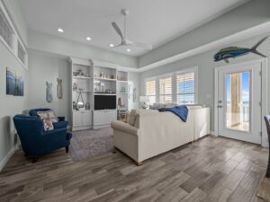 The living area of one of the best Emerald Isle rentals.