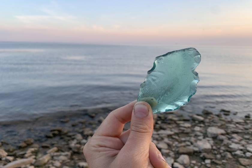 emerald isle sea glass